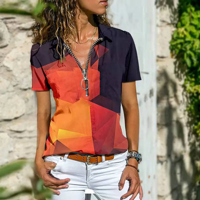 BIANKA - The elegant and one-of-a-kind zipped t-shirt