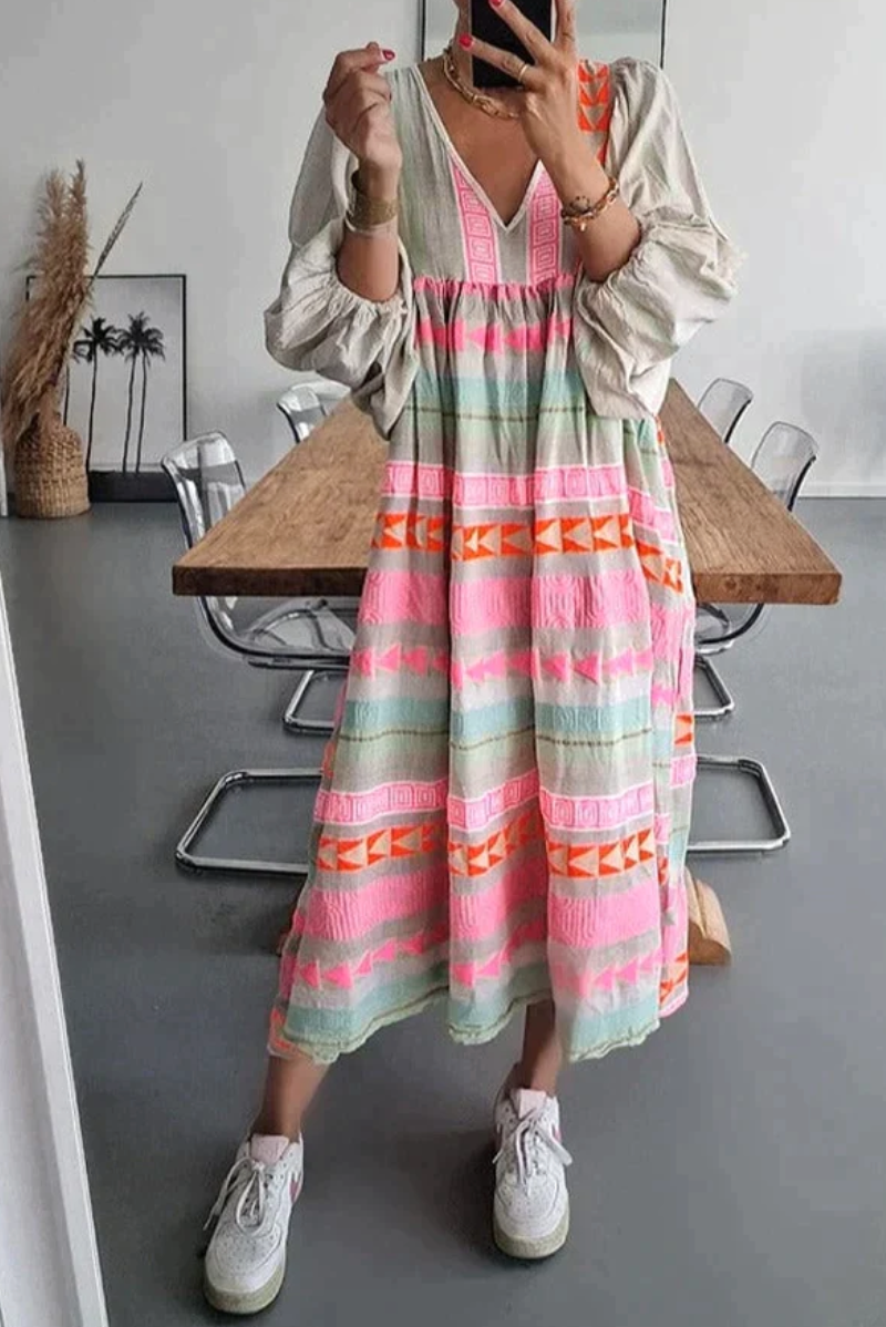 HELENE - Colorful dress for summer