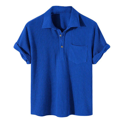 Janus - Loose shirt with waffle pattern for summer