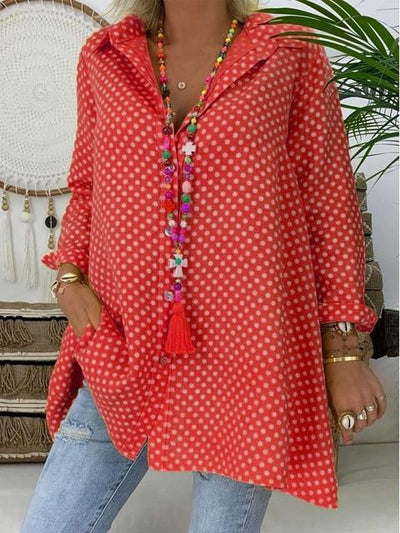 ISABELLA - Super cute and loose long sleeve blouse for spring 